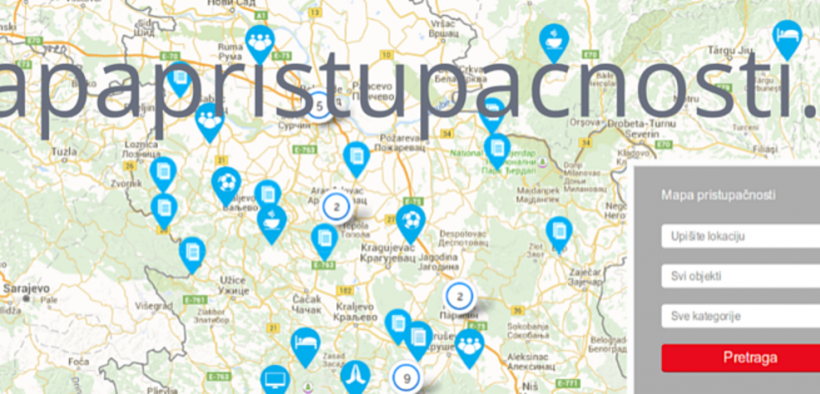 Mapa pristupačnosti